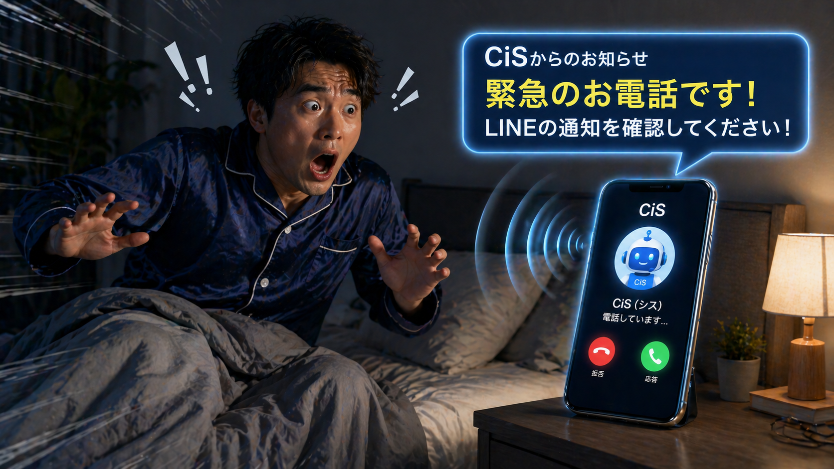 CiSからの緊急通知 - LINEで即時お知らせ